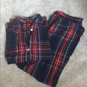 Jcrew holiday plaid pjs